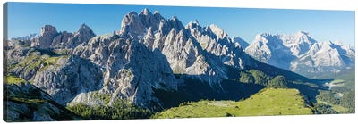 Monte Cristallo And Cadini Di Misurina Mountains, Sexten Dolomites, Italy Canvas Art Print - Gareth McCormack