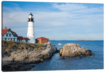 Portland Head Lighthouse, Maine, New England, USA Canvas Art Print - Gareth McCormack