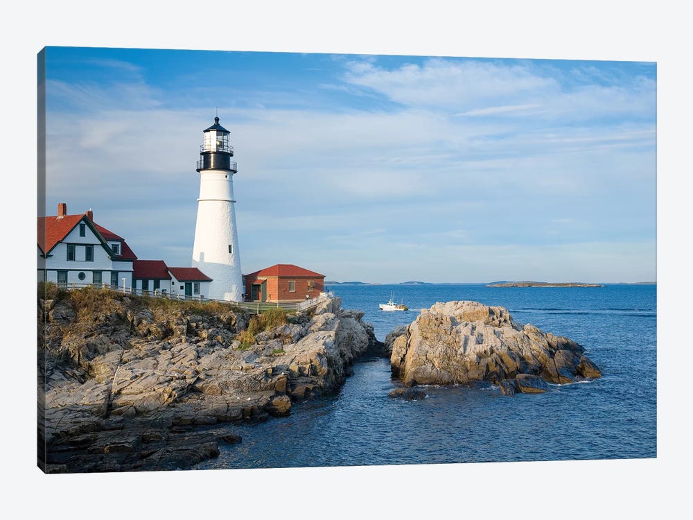 Portland Head Lighthouse, Maine, New England, USA 1-piece Canvas Wall Art