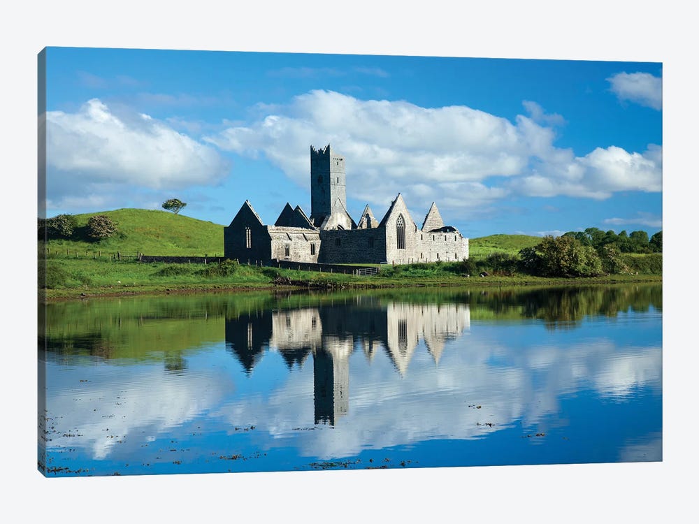 Reflection Of Rosserk Abbey In The River Moy I, County Mayo, Ireland by Gareth McCormack 1-piece Art Print