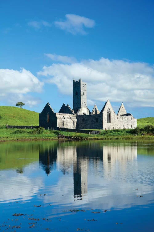 Reflection Of Rosserk Abbey In The River Moy II, County Mayo, Ireland