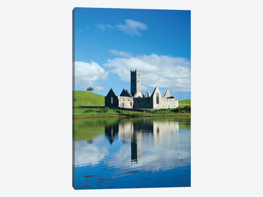 Reflection Of Rosserk Abbey In The River Moy II, County Mayo, Ireland by Gareth McCormack 1-piece Canvas Artwork