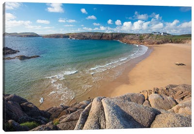Sandy Cove In Traderg Bay II, Cruit Island, The Rosses, County Donegal, Ireland Canvas Art Print - Gareth McCormack