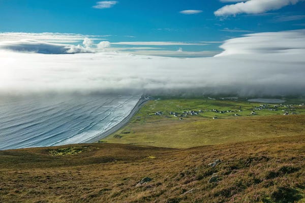 Achill Island: Sea Fog Rolling In Over Dookinelly And Keel, Achill Island, County Mayo, Ireland by Gareth McCormack