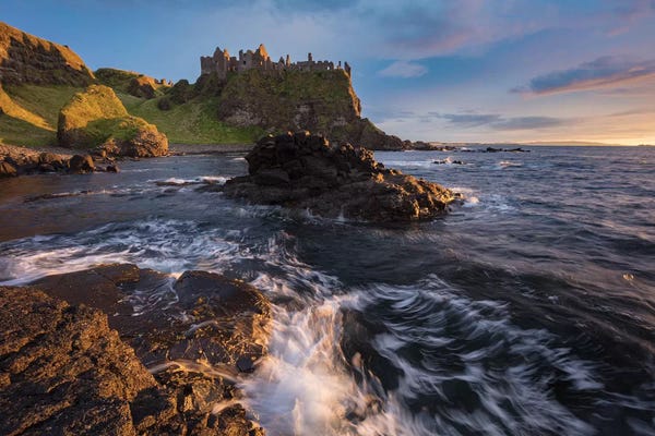 Northern Ireland: Sunset Beneath Dunluce Castle I, County Antrim, Northern Ireland by Gareth McCormack