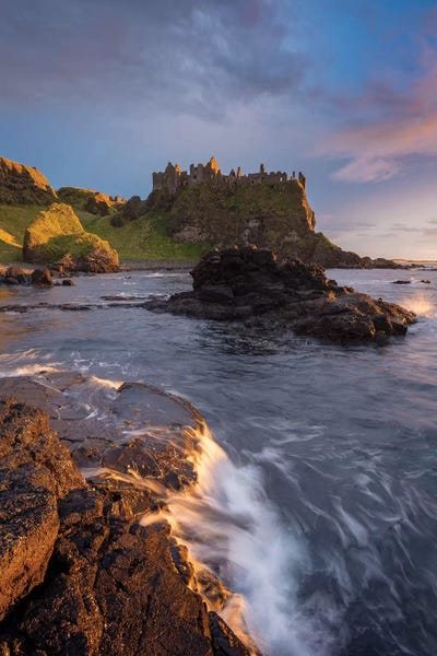 Northern Ireland: Sunset Beneath Dunluce Castle II, County Antrim, Northern Ireland by Gareth McCormack