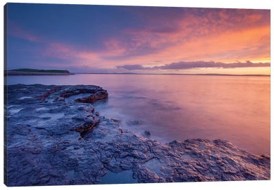 Sunset Over Killala Bay, County Sligo, Ireland Canvas Art Print - Ireland Art