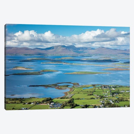 View Across Clew Bay From The Summit Of Croagh Patrick, County Mayo, Ireland Canvas Print #GAR195} by Gareth McCormack Canvas Wall Art
