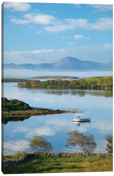 View Across Clew Bay To Croagh Patrick II,County Mayo, Ireland Canvas Art Print - Ireland Art