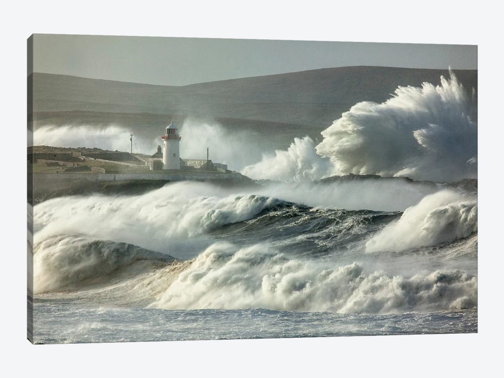 Crashing Waves II, Broadhaven Bay, County Mayo, Connact Province, Republic Of Ireland by Gareth McCormack 1-piece Canvas Art
