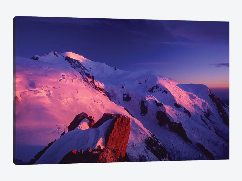 Mont Blanc Alpenglow by Gareth McCormack 1-piece Canvas Wall Art