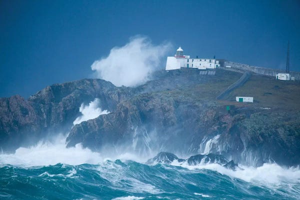 Ireland: Crashing Waves, Eagle Island, Belmullet, County Mayo, Connacht Province, Republic Of Ireland by Gareth McCormack