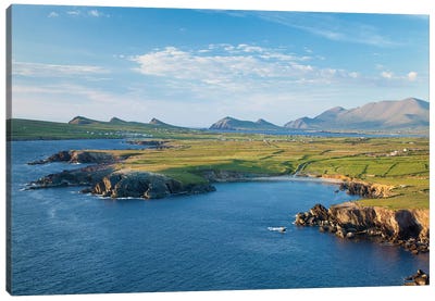 Dingle Peninsula, County Kerry, Munster Province, Republic Of Ireland Canvas Art Print - Coastline Art
