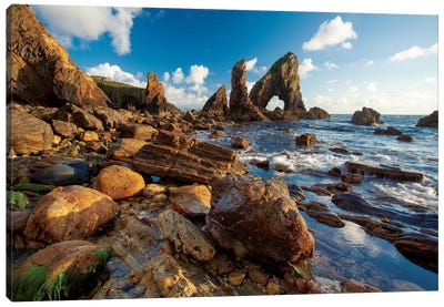 Evening Coastal Landscape I, Crohy Head, County Donegal, Ulster Province, Republic Of Ireland Canvas Art Print