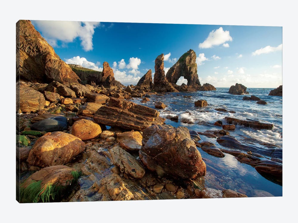 Evening Coastal Landscape I, Crohy Head, County Donegal, Ulster Province, Republic Of Ireland 1-piece Canvas Art Print