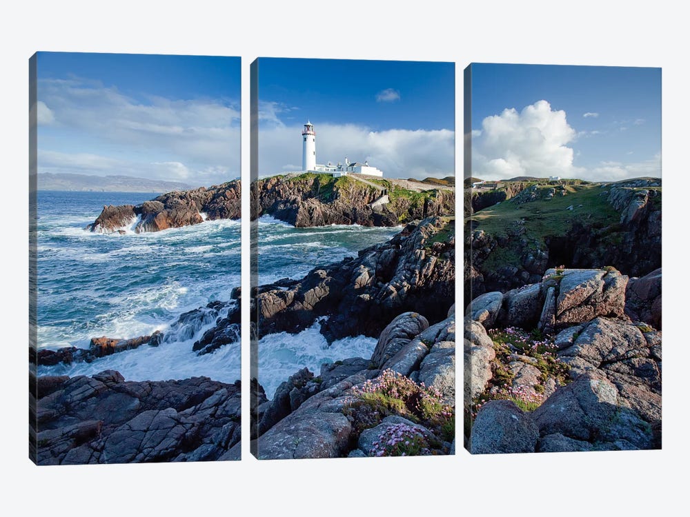 Fanad Head Lighthouse, County Donegal, Ulster Province, Republic Of Ireland by Gareth McCormack 3-piece Canvas Art Print