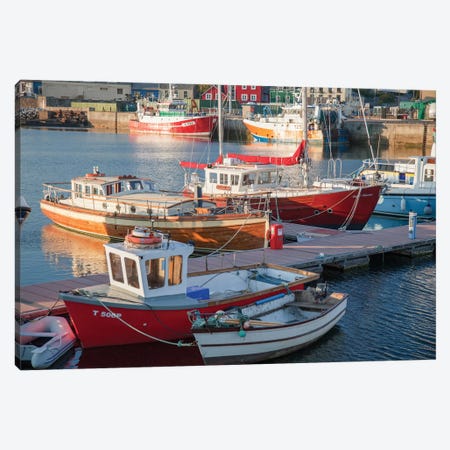 Fishing Boats I, Dingle Harbour, County Kerry, Munster Province, Republic Of Ireland Canvas Print #GAR43} by Gareth McCormack Canvas Art