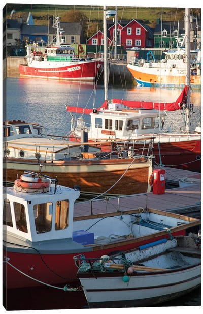 Fishing Boats II, Dingle Harbour, County Kerry, Munster Province, Republic Of Ireland Canvas Art Print - Kerry
