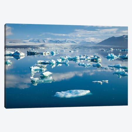 Icebergs II, Jokulsarlon Glacier Lake, Vatnajokull National Park, Sudurland, Iceland Canvas Print #GAR49} by Gareth McCormack Canvas Art