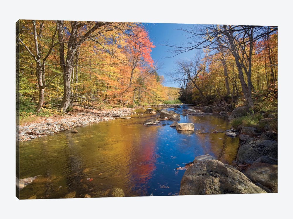 Autumn Landscape, Ellis River, White Mountains, New Hampshire, USA 1-piece Canvas Art