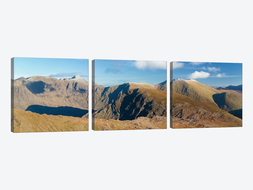 Macgillycuddy's Reeks As Seen From Stumpa Duloigh, County Kerry, Munster Province, Republic Of Ireland by Gareth McCormack 3-piece Canvas Art Print
