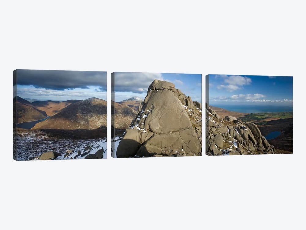 North Tor, Slieve Binnian, Mourne Mountains, County Down, Ulster Province, Northern Ireland, United Kingdom by Gareth McCormack 3-piece Canvas Print