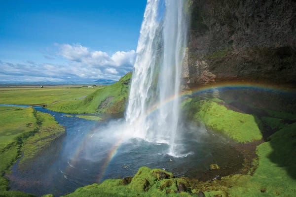 Iceland: Rainbow I, Seljalandsfoss, Sudurland, Iceland by Gareth McCormack