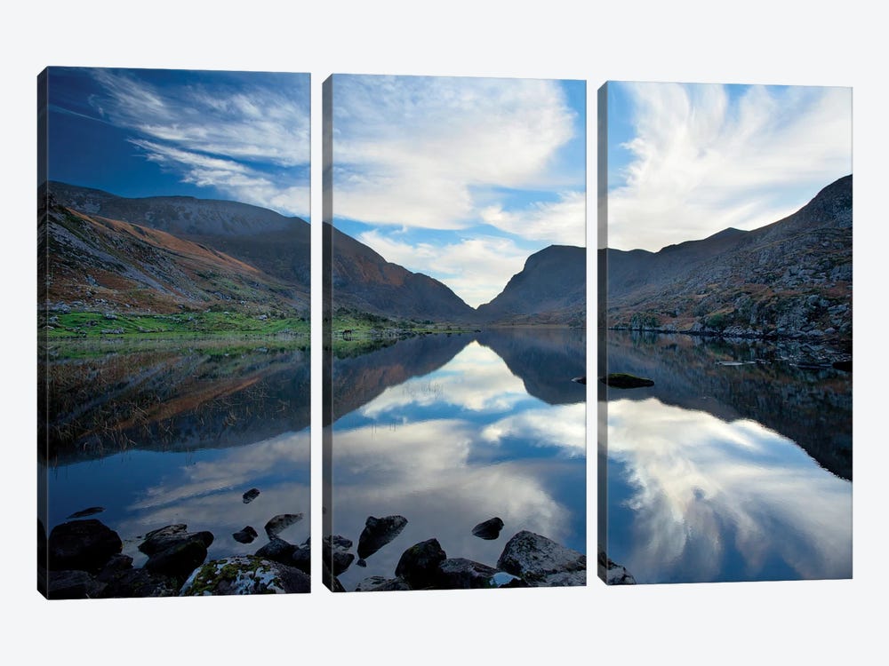 Reflection, Gap Of Dunloe, County Kerry, Munster Province, Republic Of Ireland by Gareth McCormack 3-piece Canvas Art Print