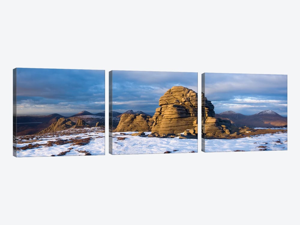 Summit Tors, Slieve Binnian, Mourne Mountains, County Down, Ulster Province, Northern Ireland, United Kingdom by Gareth McCormack 3-piece Canvas Wall Art