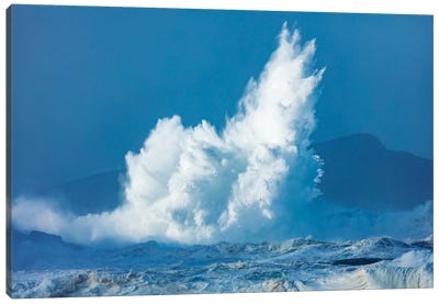 Breaking Waves, Clogher Head, Dingle Peninsula, County Kerry, Munster Province, Republic Of Ireland Canvas Art Print - Kerry