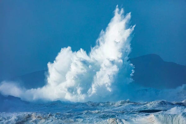 Snowy Mountains: Breaking Waves, Clogher Head, Dingle Peninsula, County Kerry, Munster Province, Republic Of Ireland by Gareth McCormack