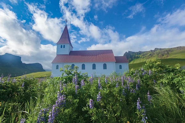 Places Of Worship: Town Church II, Vik I Myrdal, Sudurland, Iceland by Gareth McCormack