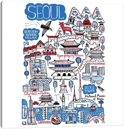Seoul Canvas Art Print - Julia Gash