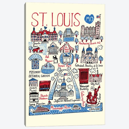 St Louis Canvas Print #GAS28} by Julia Gash Canvas Print
