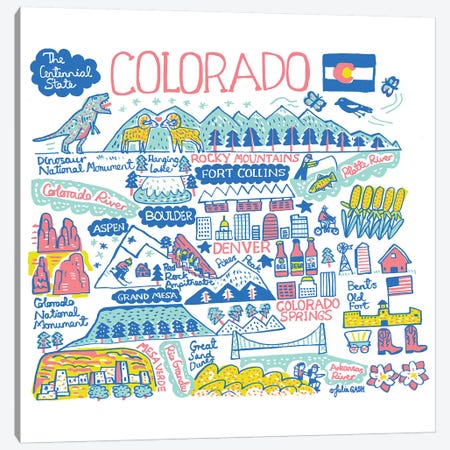 Colorado Canvas Print #GAS29} by Julia Gash Art Print