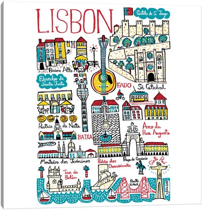 Lisbon Canvas Art Print - Portugal Art