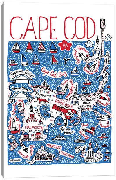 Cape Cod Canvas Art Print - Julia Gash