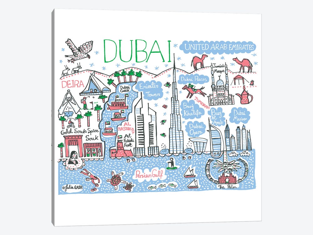 Dubai by Julia Gash 1-piece Art Print