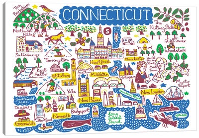 Connecticut Canvas Art Print - Connecticut