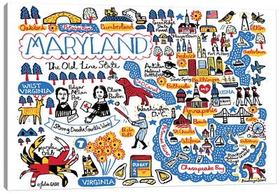Maryland Canvas Art Print - Julia Gash