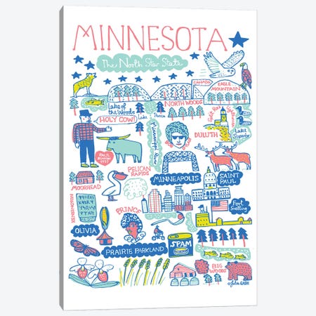 Minnesota Canvas Print #GAS5} by Julia Gash Canvas Artwork