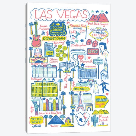 Viva Las Vegas Canvas Print #GAS60} by Julia Gash Canvas Print