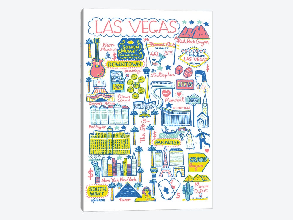 Viva Las Vegas by Julia Gash 1-piece Canvas Artwork