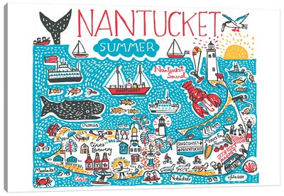 Nantucket Canvas Art Print - Julia Gash