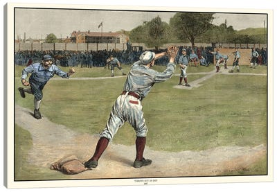 Thrown Out On 2nd, 1887 Canvas Art Print