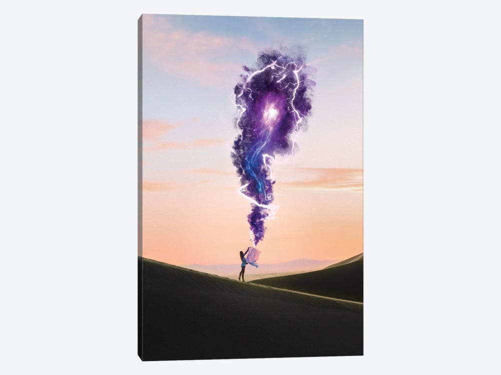 Purple Nebula by Gabriel Avram 1-piece Canvas Art Print