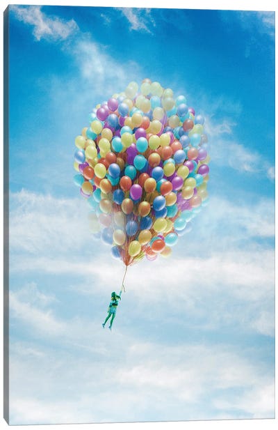 Happiness Canvas Art Print - Balloons