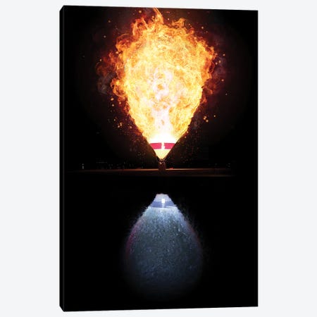 Fire And Water Balloon Canvas Print #GAV36} by Gabriel Avram Canvas Art