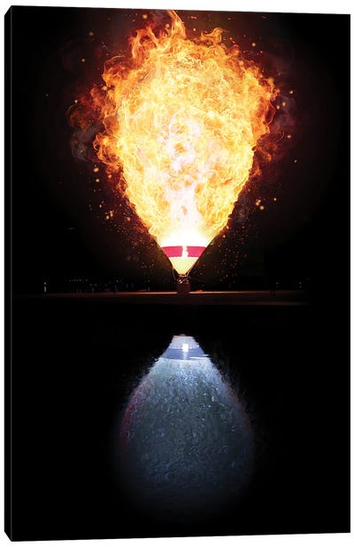 Fire And Water Balloon Canvas Art Print - Gabriel Avram