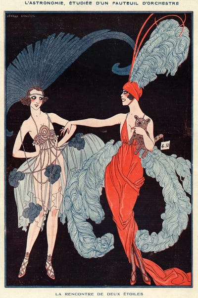 1918 La Vie Parisienne II Plate by George Barbier gallery poster